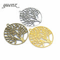 YuenZ 4 Colors Antique Silver Color Alloy Metal Tree Charms for Jewelry Making Diy Handmade Jewelry 43*37mm Q214