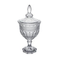 Candy Jar Glass Sugar Jar Crystal Glass Children Fruit Candy Box Transparent Wholesale New Design Amber Color Home Decoration Hy