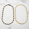Punk Waterproof Jewelry 18k Gold Plated Stainless Steel Necklace Fashion Irregular Twisted Chokers Necklace for Women