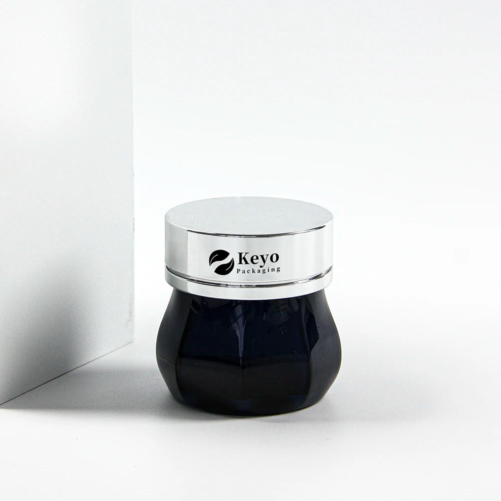 Free Sample Large Size 100g Glass Jars Custom Color Body Butter Cream Container Plastic Pumpkin Shape Cosmetic Skin Care