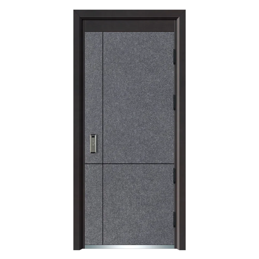 China Luxury Steel Security Door Antithieft Gate Iron Armored Entrance Door Interior Door With Smart Lock
