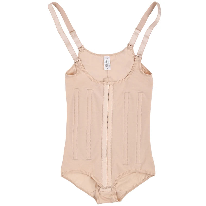 Women's Breathable Anti-Bacterial Quick Dry Liposuction Recovery Bodysuit Tummy Control Butt Lifter Fajas Reductoras Shaper