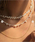 Special Simple Full Tiny Beads Stainless Steel Gold Plated Women Choker Chain Necklace