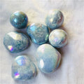Natural Blue Kyanite Stone Heart Aura Blue Celestite Crystal Stone Heart for Decoration