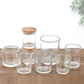 Frosted White and Clear Glass Candle Jars for Making Candles Containers  7/11/14.5 oz Empty Candle Tins  Bulk Candle Jars