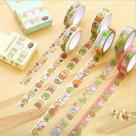 10M Length Boxed Tape With Cute Animal Multiple Styles Kawaii Hand Account DIY Stickers Scrapbooking Label Album Diary Sticker