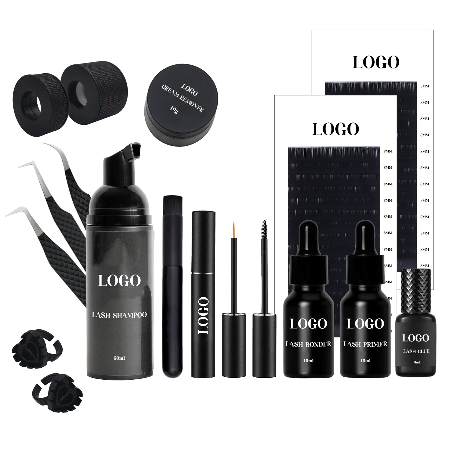 60ML 1L 3.8L Lash Extension Foaming Wash Natural Cleaner Foam Wholesale Natural Eyelash Lashes clear Shampoo Kit Set Bottles