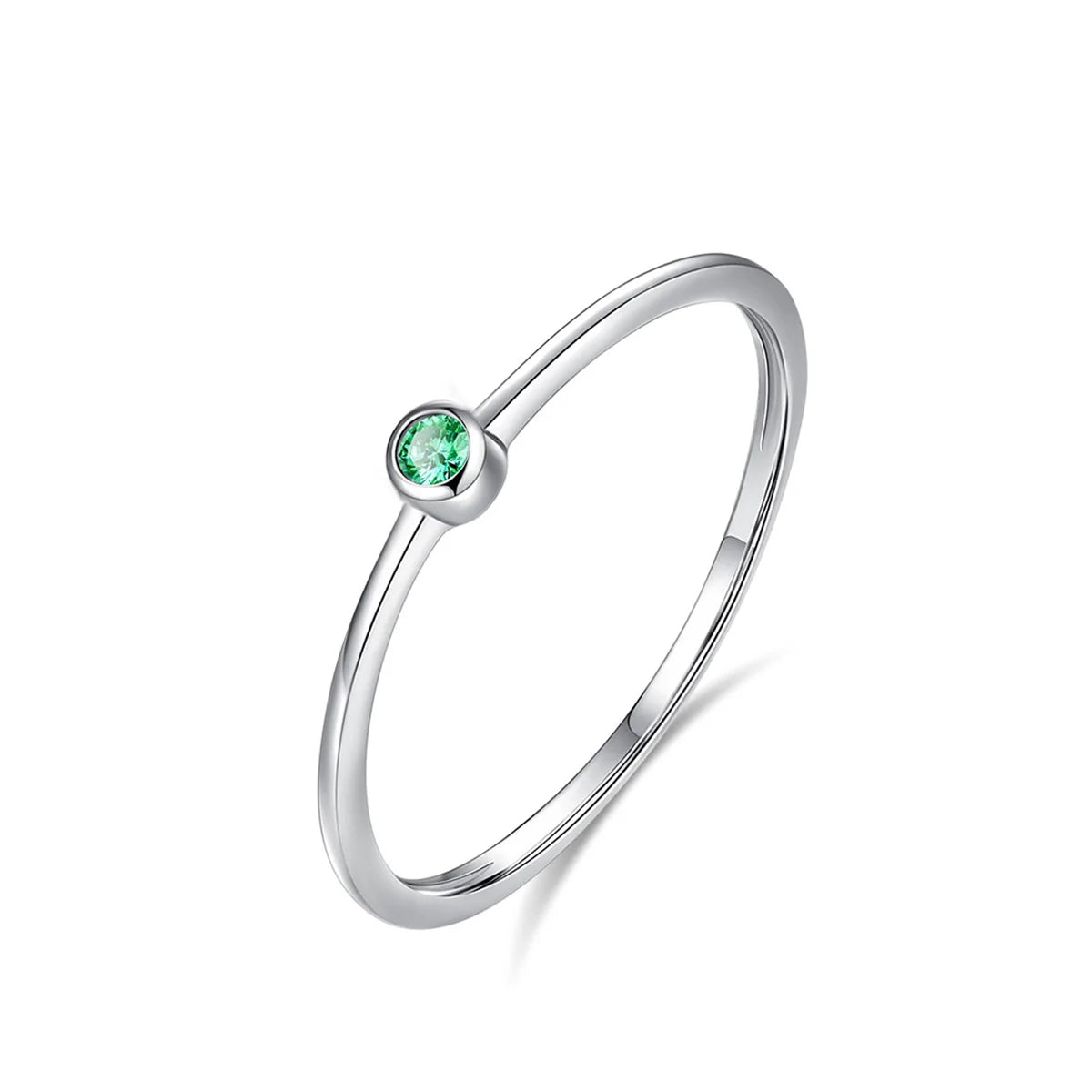 Hainon S925 Silver Delicate Ring Sterling Silver Classic Zircon Style Women's Ring