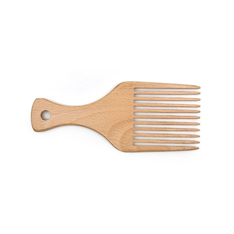 Custom LOGO Wooden Handicraft Afro Comb for Souvenir Gift