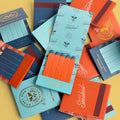 Luxury Custom Eco-Friendly Kraft Paper Matchbooks with Embossed Matt Lamination UV Coating Bulk Book Matches Printing Stickering