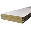 Industrial Workshop Heat Resistant Sandwich Wall Sheet Insulated Fireproof Metal Rock Wool PU Sealing 50-150mm Thickness 1 Year