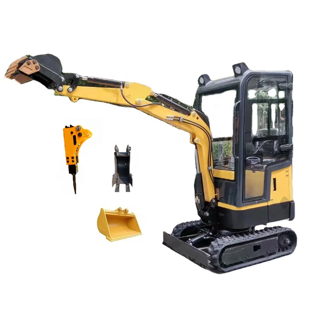 Wholesaler Mini Excavator 1t Crawler Small Excavator With Enclosed Cabin Ac Cab for Sale