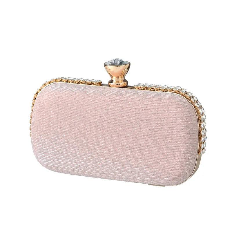 EB1647 Custom Women's Crossbody Diamond Customize Shoulder Women Evening Bags Top Quality Ladies Luxury Purse Wedding Clutch Bag