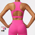 Women's Recycled Crop Top Vest Custom Blank Recycled Material Sports Bra Tight Fitness Yoga Bra for Women