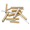 Stainless Steel Tube Spacer Beads for Necklace & Bracelet Different Sizes with End Beads Stopper Jewelry Finding & Components