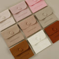 PUPPYSEW Wholesale Microfiber Jewelry Pouch 8*8cm Handmade Jewelry bag Earrings Necklace Ring Bag With Logo