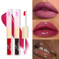 Wholesale Matte Shimmer Dual-Ended Lip Gloss Waterproof Long Lasting Lip Glaze High Gloss Liquid Lipstick