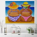 5D DIY Diamond Painting Fat Lady Cross Stitch Kits Comic Full Diamond Embroidery Girl Set Cartoon Crystal Decor Diamond Mosaic