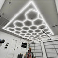 Customized Color Purple Blue Pink Led Honeycomb Hexagon Hex-grid Light Ceiling Detailing Light Hexagon Light
