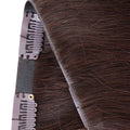 Invisible Tape Clip-in Hair Extension with Virgin Human Hair European Straight Machine Double Weft