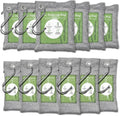 12-Pack Natural Bamboo Air Purifying Activated Charcoal Bags 6x50g 6x150g Odor Moisture Absorber for Car Home Shoes Deodorizer