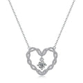 New Arrival VVS GRA Moissanite Diamond 925 Sterling Silver Vintage Heart Women Pendant Necklace Jewelry Destiny Jewellery