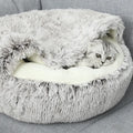 Faux Fur Winter Solid Cartoon Pet Dog Bed
