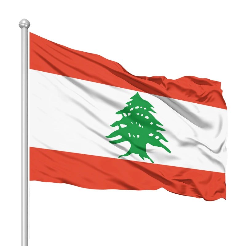 Custom Lebanon Flag for Outdoor Decorations Wholesale Custom Manufacturers Supply Digital Printed Colorful Flags