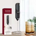 Stainless Steel Milk Frother Handheld Foam Maker for Lattes Whisk Drink Mixer for Coffee Wireless Electric Milk Bubbler