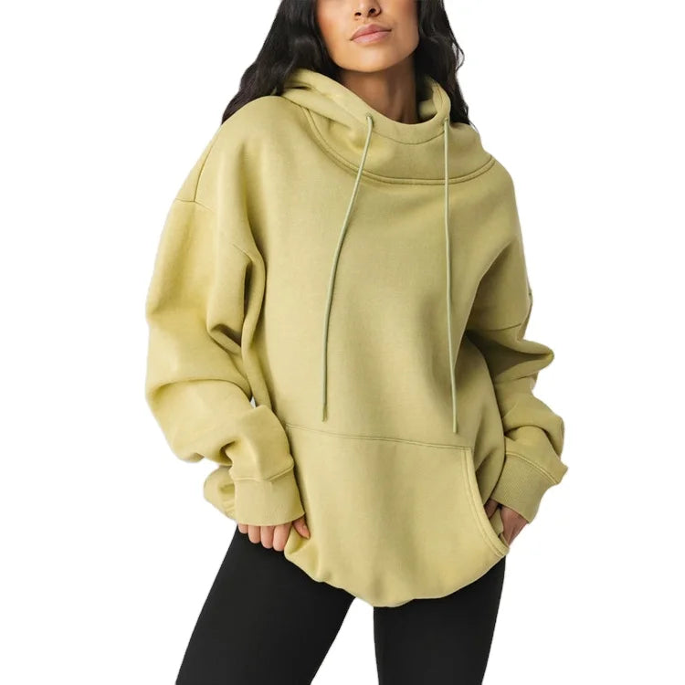 Top Selling Gym OEM Hoodie Casual High Neck Unisex Hoodies Oversized Custom Color Hoodie for Women With Hood