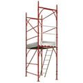 En12811 Certified Italian Lock Pin Ponteggio Frame 2.0*1.05m Facade Scaffolding