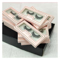 Private Label Faux Cils 3D Silk Strip Lashes Custom Box Full Strip Eyelashes MegaBDM