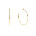 Laodun New Arrivals S925 Sterling Silver Gold Plated Zircon Hoop Earring Simple Design  Hoop Earrings for Women