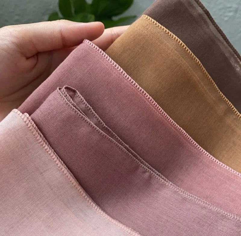 Wholesale Plain Georgette Scarf Thick Bubble Heavy Chiffon Hijab Borong Tudung Woman Shawl Muslim Veil Voile Chiffon Hijab