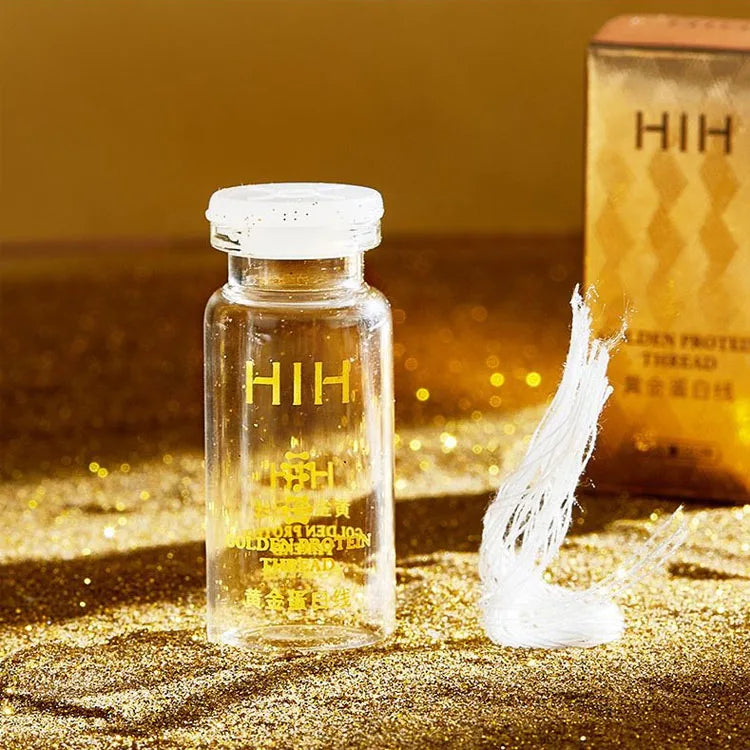 HIH Gold Protein Collagen Silk for Face Fibroin Line Face Absorbable Set Gold Protein Line Essence Collage Protein Line Firming