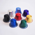 Eco-friendly Coffee Fill in Empty Aluminum Foil Espresso Coffee Capsules Pods with Foil Stickers Lids