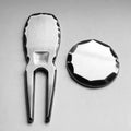 New Product No Mold Fee Golf Divot Tool Repair Fork Custom Engraved Logo Ball Maker Handmade Edge Golf Repair Pitch Fork