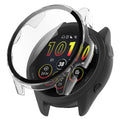2IN1 Tempered Glass+Case for Garmin Forerunner 165 165 Music Full Cover Screen Protector Hard PC Watch Case Accessories