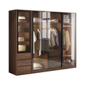 BALOM 2024 Designed Minimalist Storage Cabinet Minimalist High End Design Wardrobe with LED Light and 5 Door