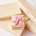Printed Logo Warm Colors Paper Cardboard Jewelry Packaging Box Full Set for Gift