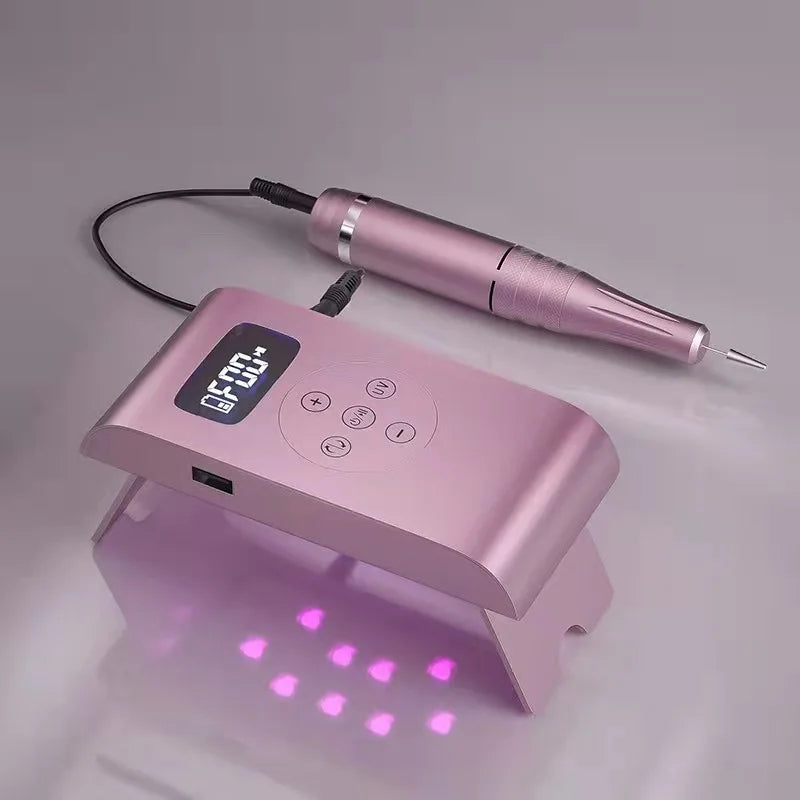 2021 Portable Electric Nail Drill Machine Cordless E File 35000RPM Care Tool New Model with Plastic Material