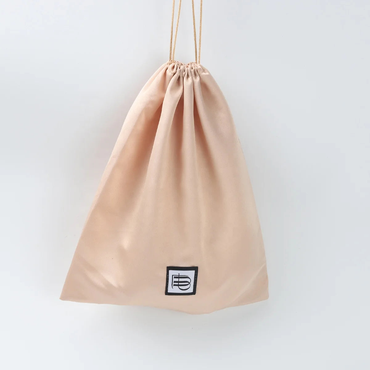 Custom Woven Label Sewning Logo Printed Hair Drawstring Satin Pouch Silk Dust Bag Satin Gift Bags