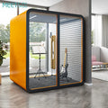 Meetco Acoustic Soundproof Office Telephone Booth Modern Office Building Pod Storage Adjustable Freestanding Outdoor Mall Villa