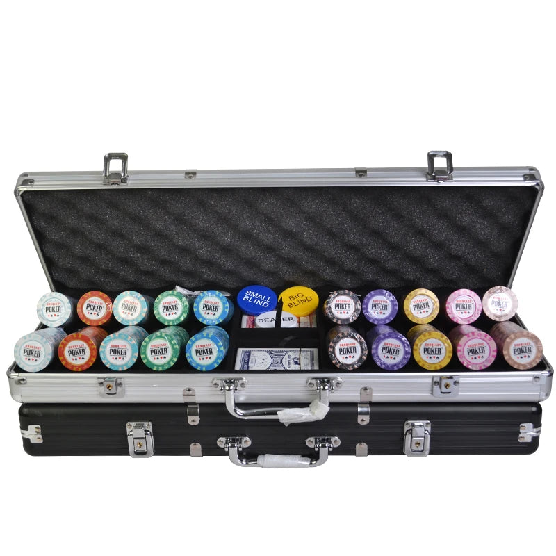 Monte Carlo 14g Premium Venerati Clay Colorful 39mm X 3mm Rectangle Casino Poker Chips Set Custom Logo Universal Use Golf Tray