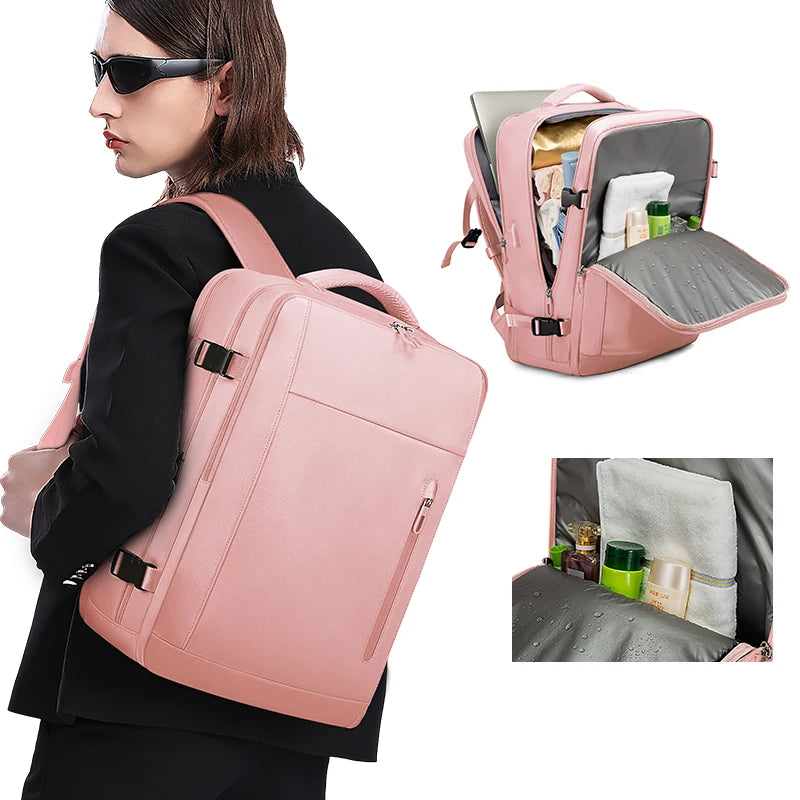 BANGE Women's Backpacks Multiple Carrying Casual Rugzakken Sports Rucksacke Business pink Mochilas Backpack Bag