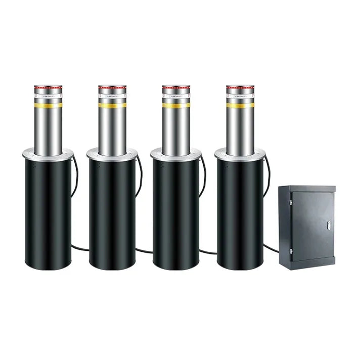 Stainless Steel Anti-collision Bollards Parking System Automatic Rising Hydraulic Bollard