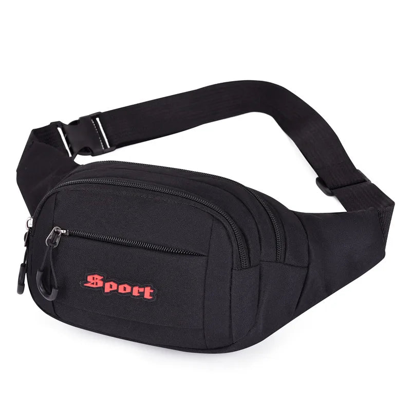 Outdoor Waist Bag Fanny Pack Men Ladies Customize Logo Designer Waist Bag Sports Waterproof Wholesale Custom Belt Waist Bag