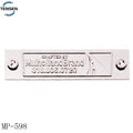 Custom Designer Leather Handbag Branded Plate Rectangle Brush Nickle Metal Letter Label Tags for Wooden Sofa