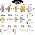 Metal African Hair Rings Beads Cuffs Tubes Charms Dreadlock Dread Braids Jewelry Decoration Hair Accessories Sets