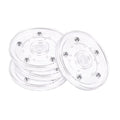 Modern 100mm 4 Inch Acrylic Lazy Susan Turntable Organizer 360 Degree Rotating Display Base Stand Swivel Bearings Dining Kitchen